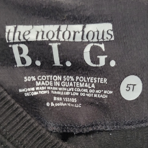 The Notorious B.I.G. Crew Neck Pullover Sweater 5T - Picture 4 of 4